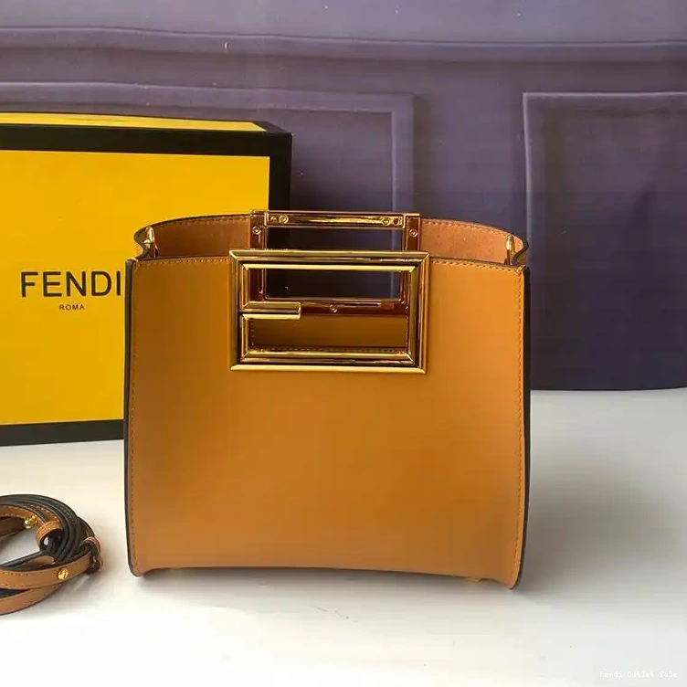 Small Way Bag Calf Leather In Fendi Brown 0509